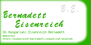 bernadett eisenreich business card